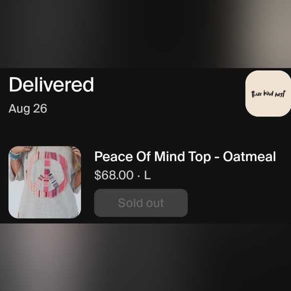 NWT Three Bird Nest Easel Peace of Mind crochet embroidered half-length sleeves - Picture 12 of 17